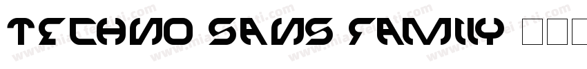 techno sans family字体转换